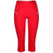 Damen Stretch-Capri Shorts - Rot