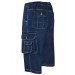 Herren Shorts Jeans Bermuda mit Cargotaschen - lSeitenansicht (Links)