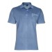 Poloshirt Piqué-Polo aus Baumwoll-Stretch - Blue