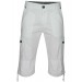 Herren Cargo-Bermudas in Capri Jeans-Style 100% Baumwolle - Weiss