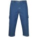 Herren Stretch Jeans Bermudas mit Dehnbund - Blue