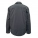 MIAN Softshell- Outdoor Jacke, Übergangsjacke, Sommerjacke Taillenlang Grau Hinteransicht