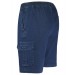Herren Stretch Jeans-Shorts mit Schlupfbund - DarkBlue/Seitenansicht