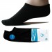 Antibakterielle offene Füßlinge Socken für Damen & Herren - schwarz
